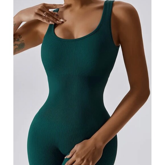 Callie Lives Compression Shapewear Neutral Jumpsuits BROWN Ivory Nude Large XL - Picture 9 of 14